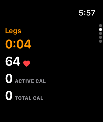 Apple Watch workout metrics