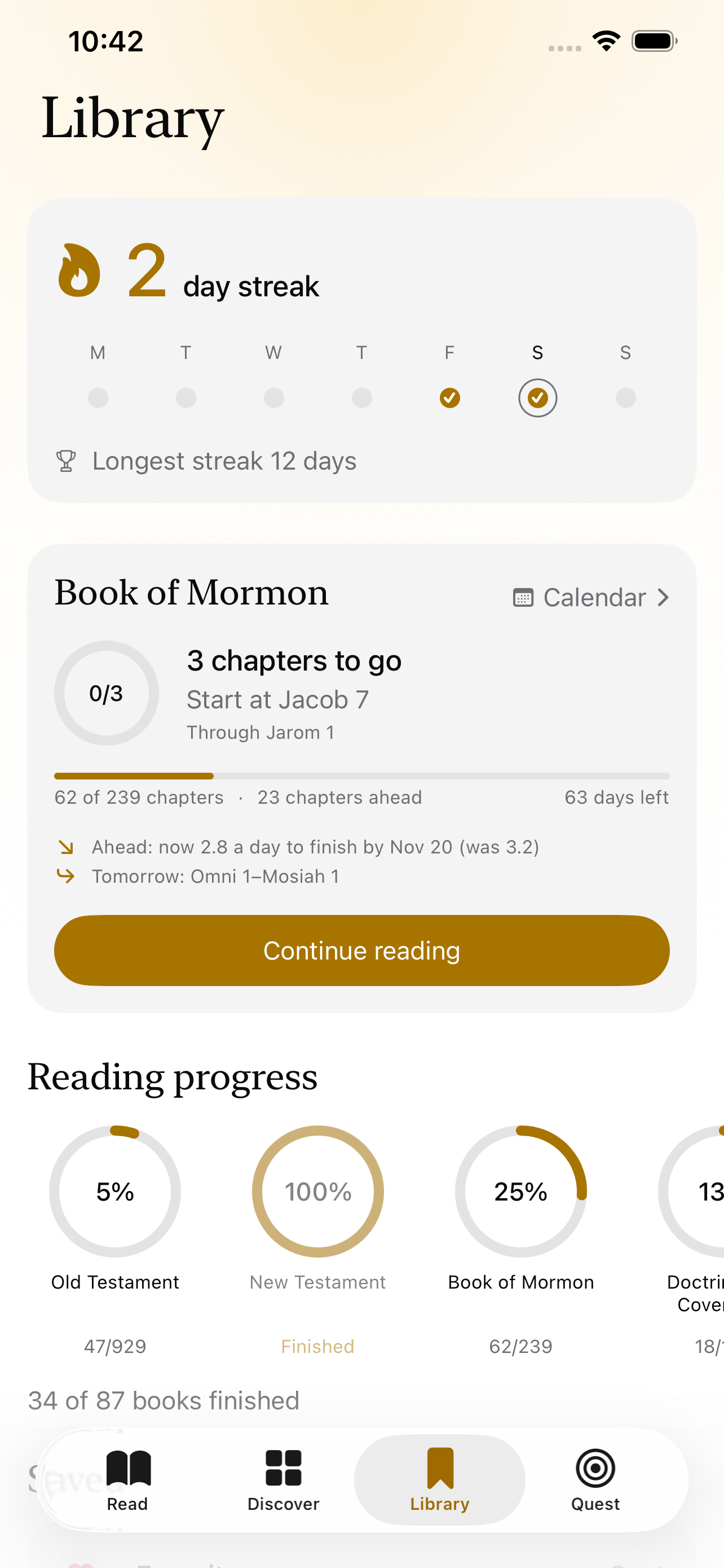 HopeScroll library and reading plans