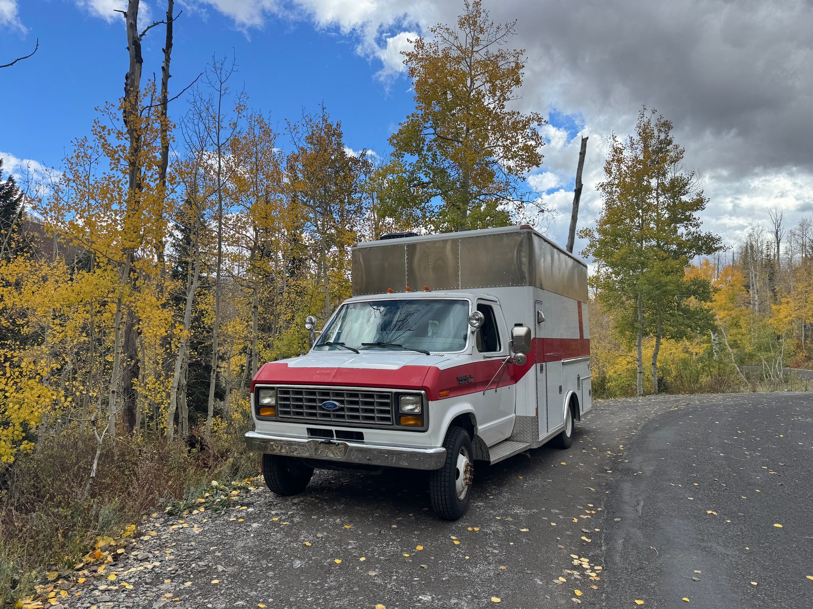 Ambulance exterior showing the overall rig profile